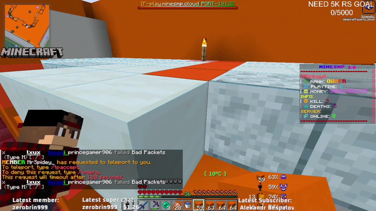 Minecraft live donation for new pc