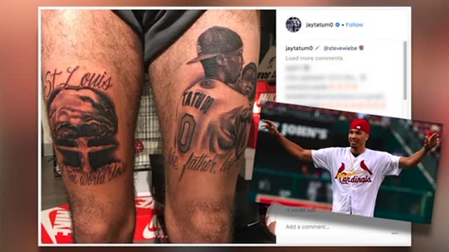 Jayson Tatum New Thigh Tattoos Highlight End Of NBA Offseason