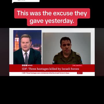 THIS WAS THE EXCUSE ISRAEL IDF GAVE YESTERDAY
