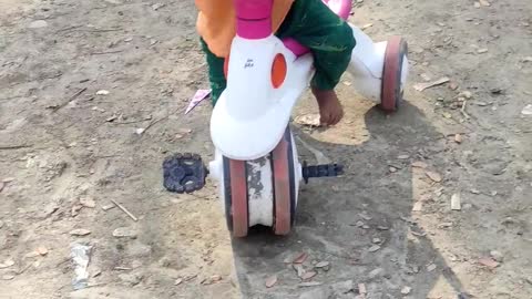 Kids ( Ridding Bicycle)