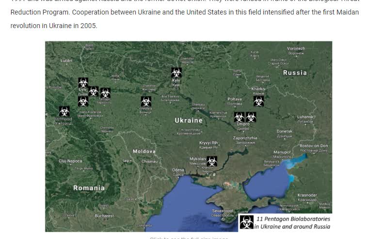 RUSSIAN MILITARY OPERATION PREVENTED LAUNCH OF U.S. BIO-LABORATORIES