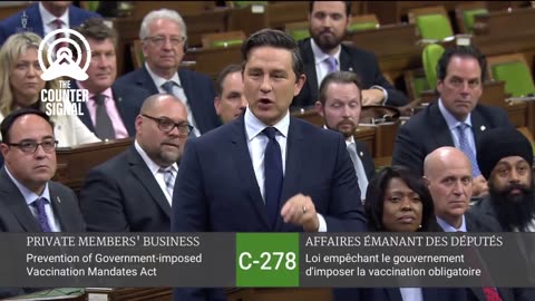 Poilievre introduces bill to ban federal vaccine mandates and SLAMS Trudeau