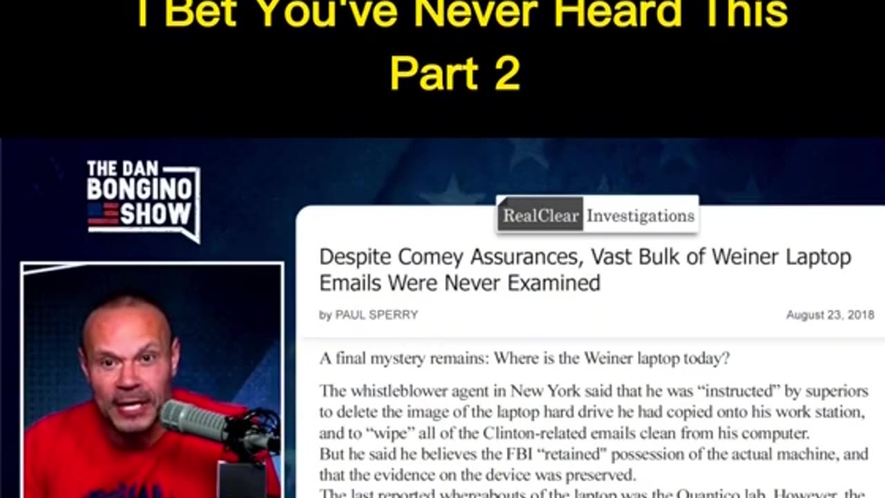 Dan Bongino plays Anthony Weiner Laptop Audio Part 2