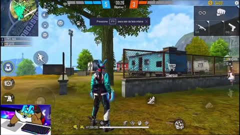 Free Fire EM 1 PESSOA wonderful god operation, learn quickly16