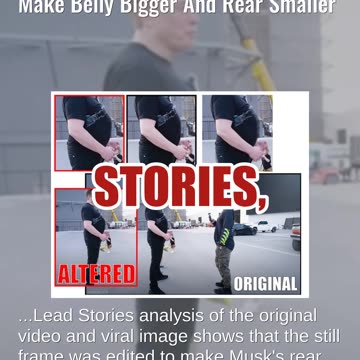 Fact Check: Image Of Elon Musk In Profile NOT Authentic -- Edited Belly Bigger And Rear Smaller