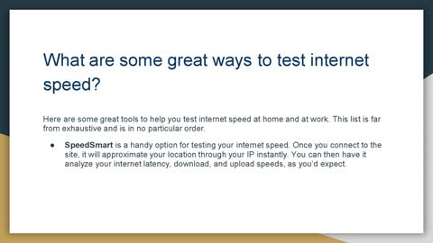 Internet Speed Test