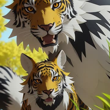 AI Generated Art, Images, Faces and Videos AI Transformations - Animals To Anime, Bear & Cub
