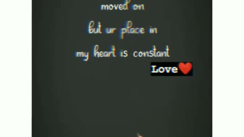 Days are going on but your place in my heart is constant 💘