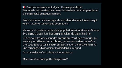 E.MACRON.A propos de son personnage et de son AGENDA 2021 (H