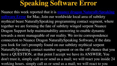 Easy Ways To Fix Dragon NaturallySpeaking Software Error