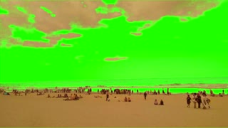 Green Screen Surf Wave Sand Beach for YouTube Video Creators