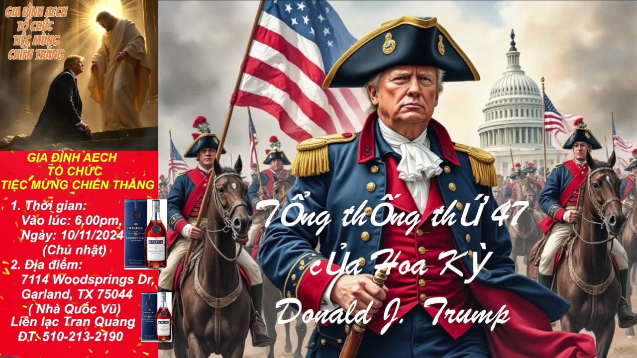 ❤️GIA ĐÌNH ANH EM CÁNH HỮU TỔ CHỨC MỪNG CHIẾN THẮNG CỦA TỔNG THỐNG THỨ 47 HOA KỲ DONALD J. TRUMP! ❤️