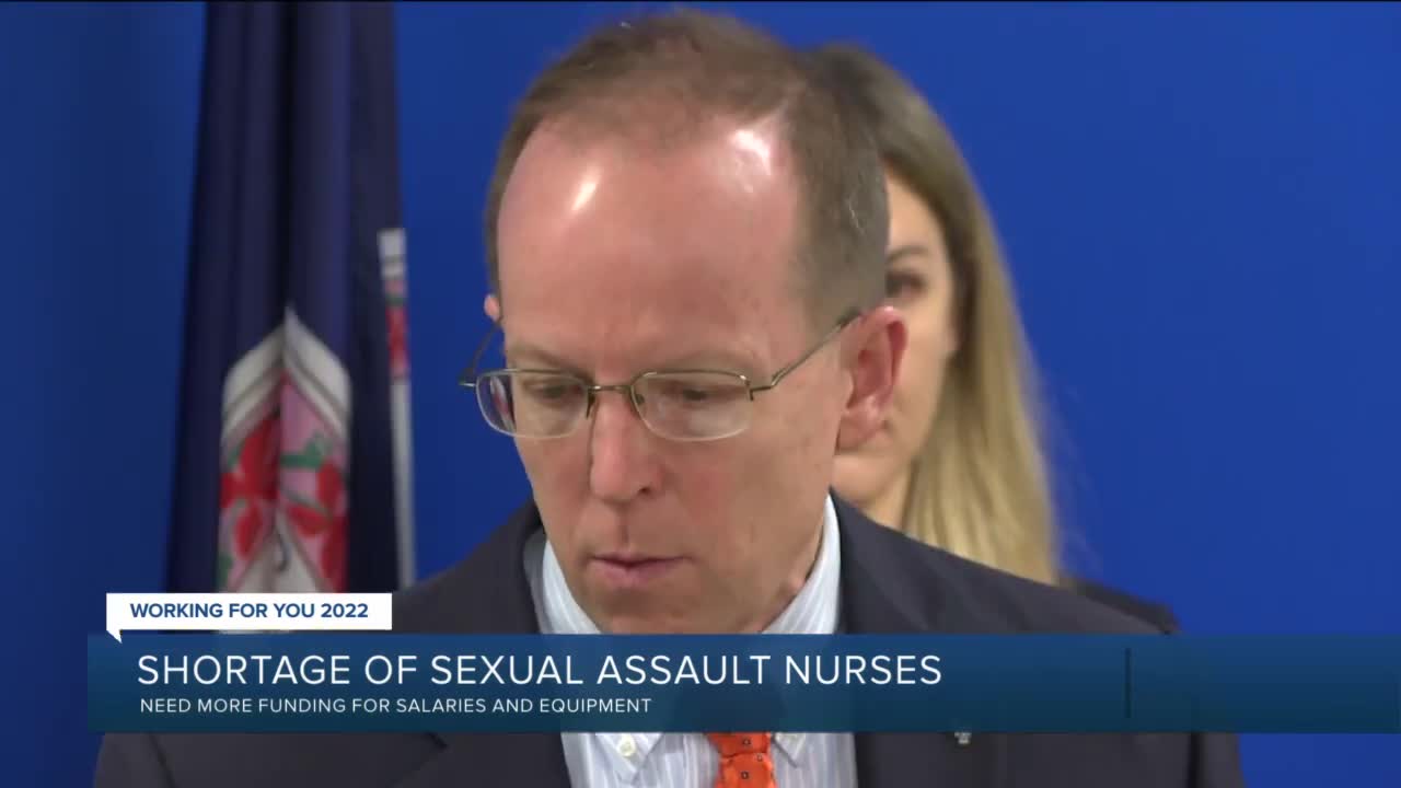 Shortage of nurses who administer rape kits