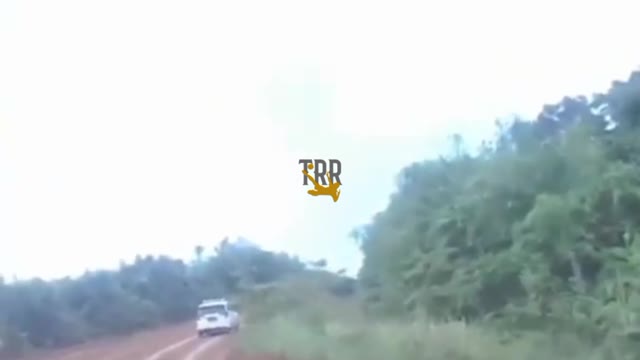 Toyota Car Speeding On Slippery Road