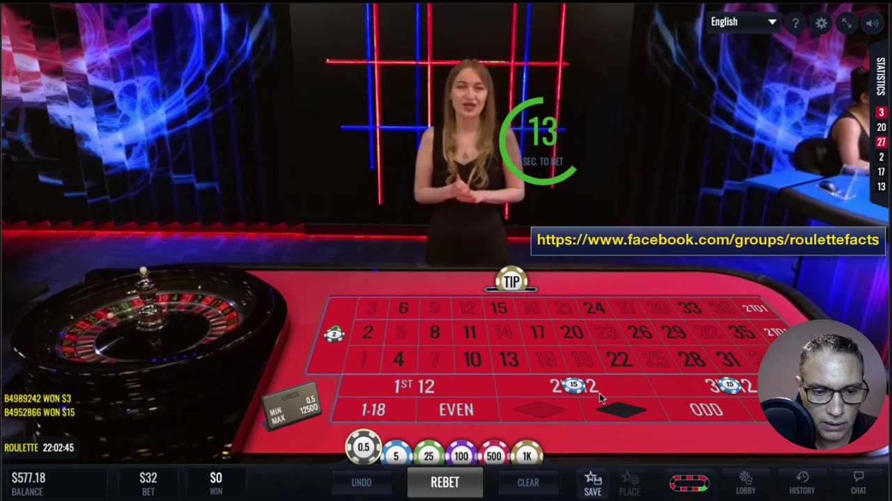 Roulette Online LIVE Session #2: