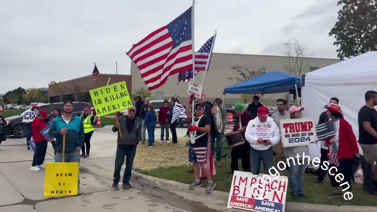 Scenes around Michigan this evening. Donald Trump did not lose the 2020 election.