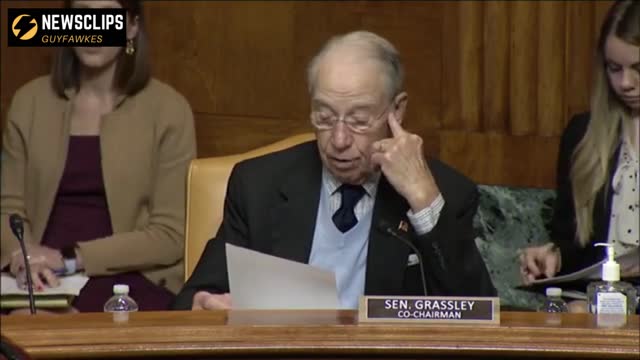 Sen Chuck Grassley Questions Witnesses