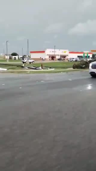 Tornado that passed through Belton, TX, extensive destruction can be seen in every direction