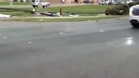 Tornado that passed through Belton, TX, extensive destruction can be seen in every direction