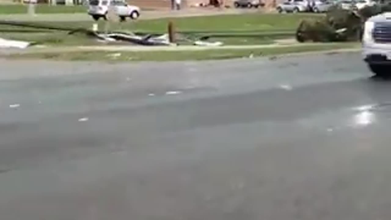 Tornado that passed through Belton, TX, extensive destruction can be seen in every direction