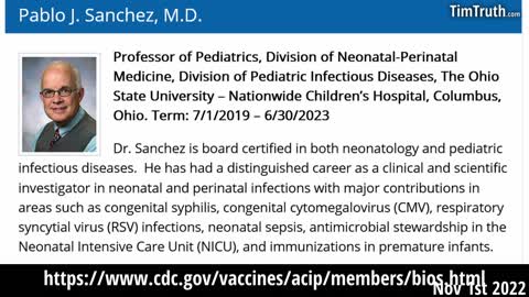 CDC's Dr Sanchez Breaks Down and Votes No Because There Is NO HUMAN DATA