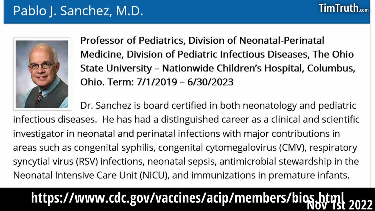 CDC's Dr Sanchez Breaks Down and Votes No Because There Is NO HUMAN DATA