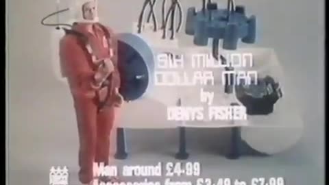 Six Million Dollar Man "Bionic Repair Station" British TV Commercial circa 1975