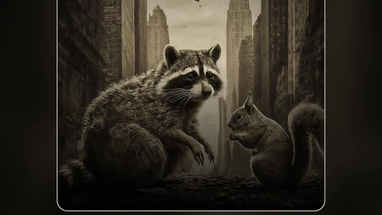 A Peanut Squirrel and Chummy Raccoon, a Couple of Cute and Famous Pets...