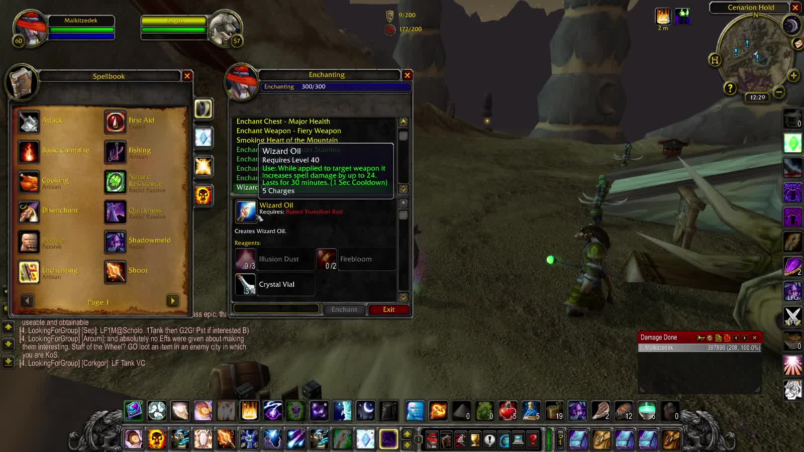 World of Warcraft Classic Shadow in the Desert Farming some things and stuff