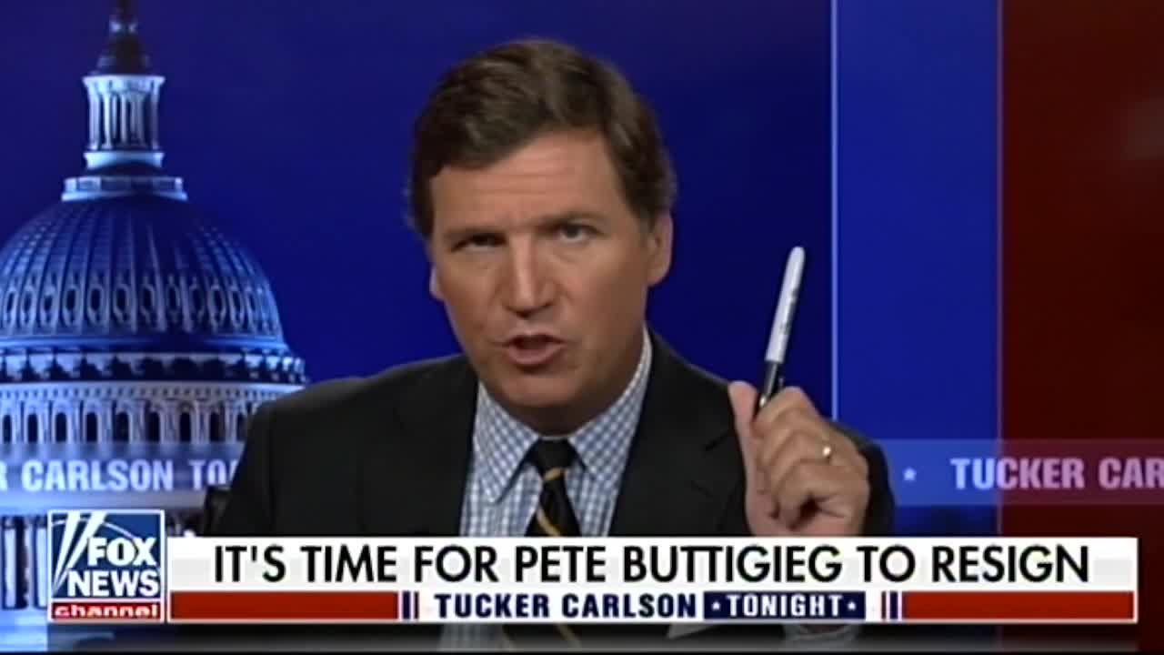 'DISGRACE': Tucker Carlson Calls On Pete Buttigieg To Resign