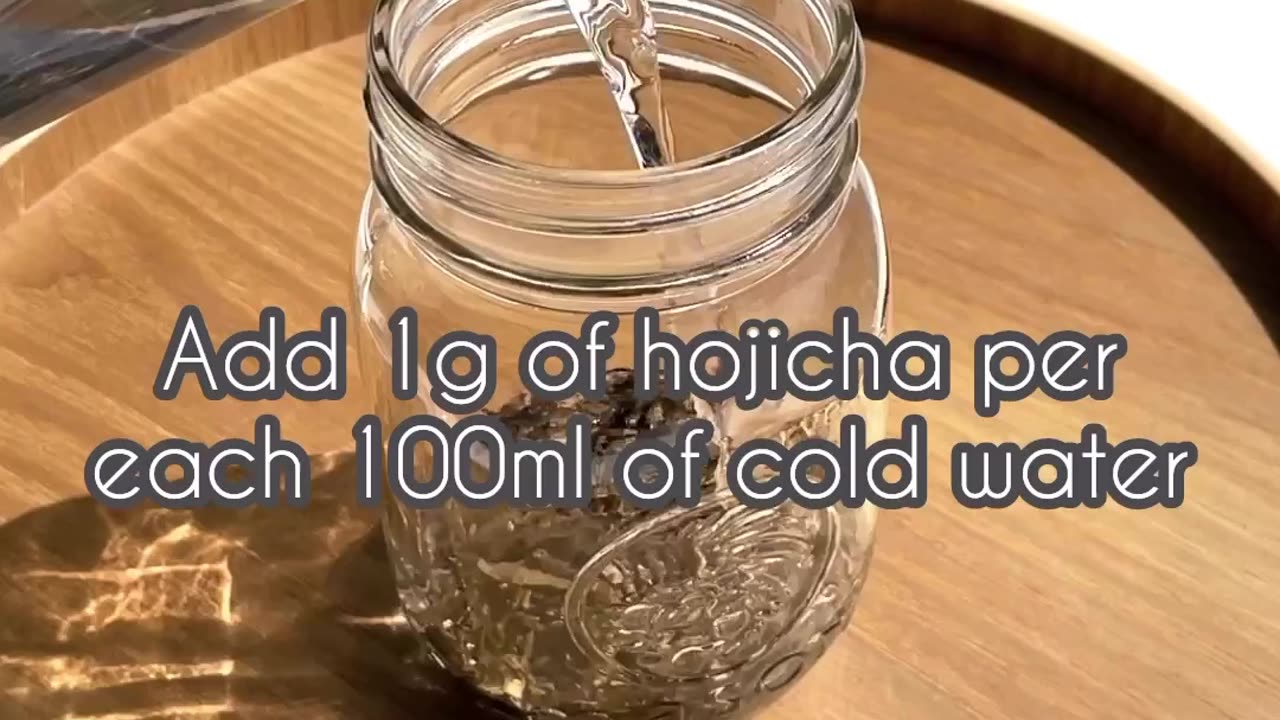 How to cold brew hojicha in a mason jar 🥃