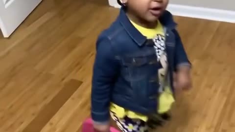 Little Girl Argues With Her Mom