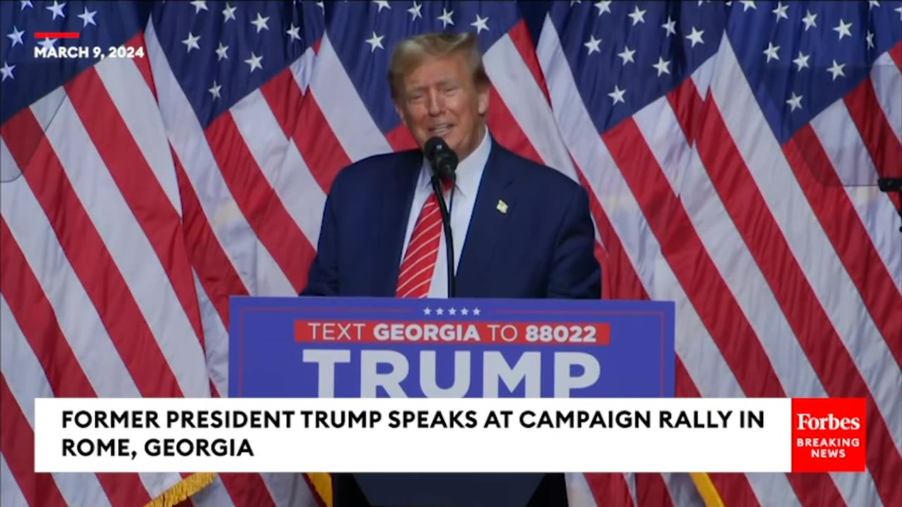 Trump Talks About Attending UFC 299 Following Rally In Rome, Georgia