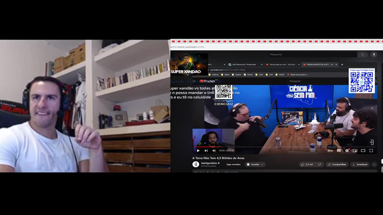 Canal Evidências - 6uQBUkLHyYQ - XANDÃO REAGINDO A INTELIGENTISTA SACANI CAIU DA PLATAFORMA