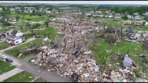 Mary Greeley News-Devastating Drone Video's From Greenfield, Iowa Tornado Damage