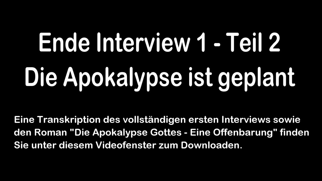 Die Apokalypse ist geplant - Interview 1 - Teil 2/4 - Interview mit Whistleblower Alexander Laurent