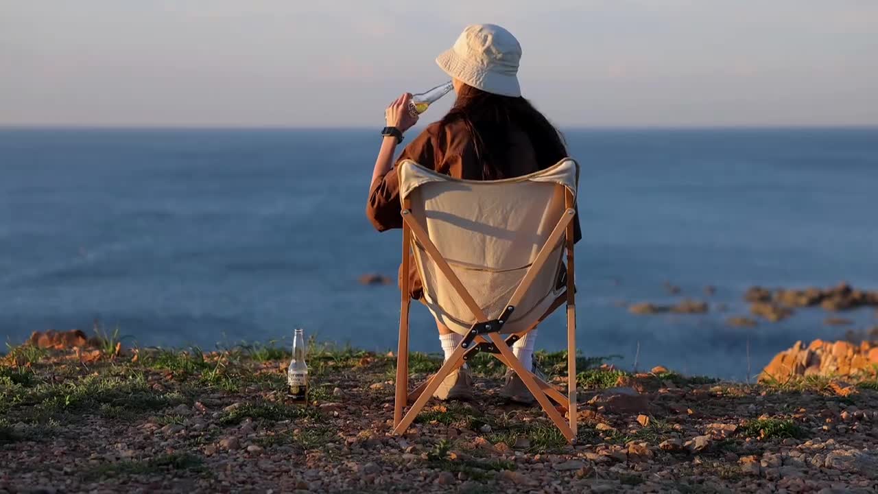 Girl at sunset