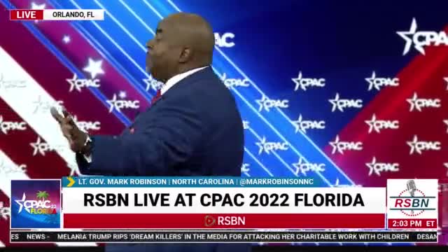 Lt. Gov Mark Robinson (R-NC) Full Speech at CPAC 2022 in Orlando