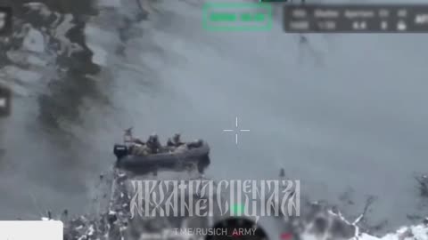 Direct Hit on a Boat Full of Ukrainian Marines