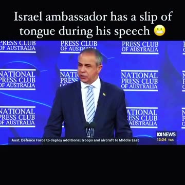 Israeli Officials Caught Lying - The Freudian Slip