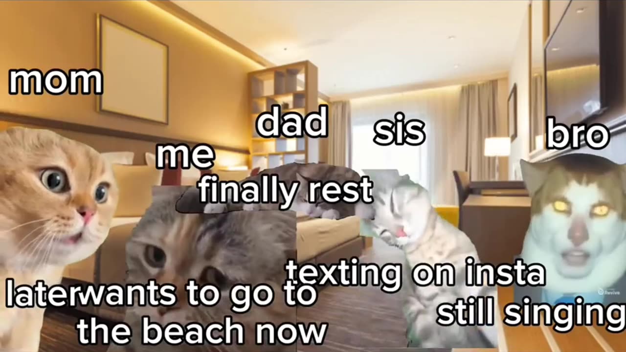 Me and my fam going to the beach