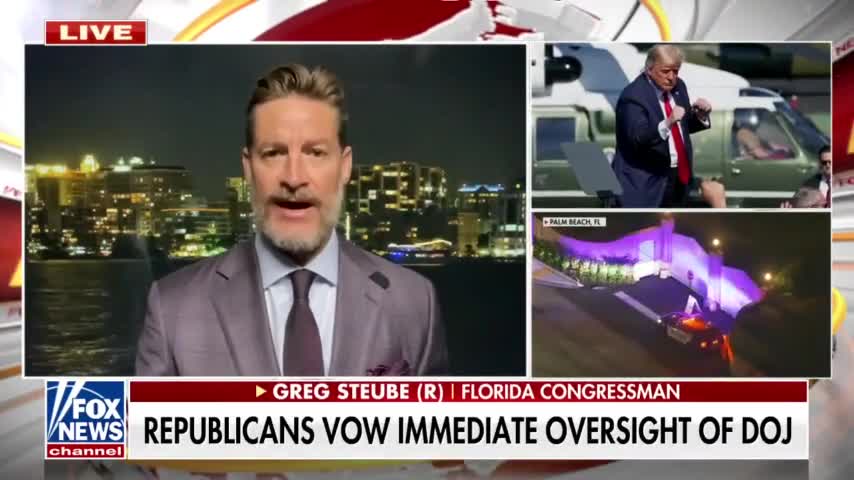 Rep Steube on Mar-a-Lago FBI Raid: 'This Is A Weaponized And Politicized DOJ'!!