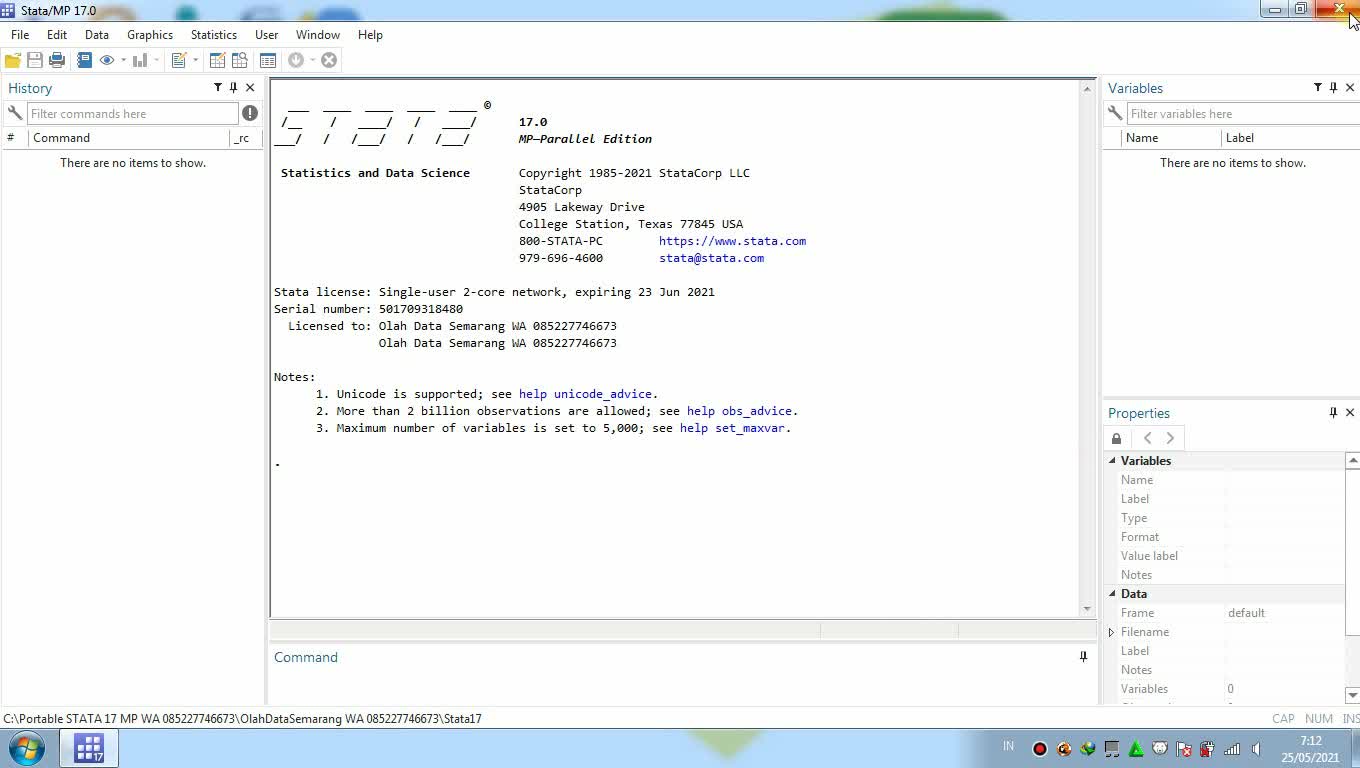 Portable STATA 17 MP Full Version