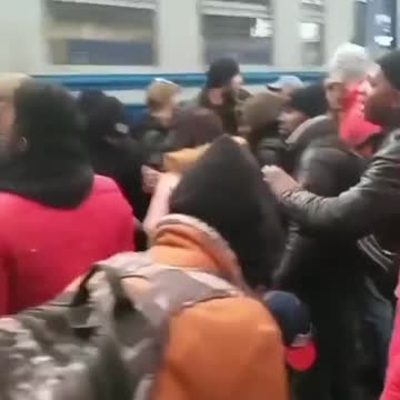 Reports online that as women and children are evacuated from Ukraine for their safety,