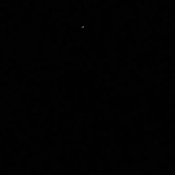 Star in the sky dancing during an eclipse