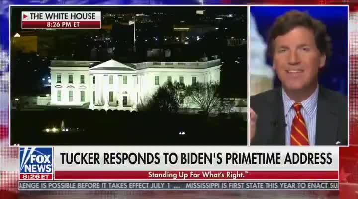 Tucker Fires Back at Biden's Speech: "How Dare You..."