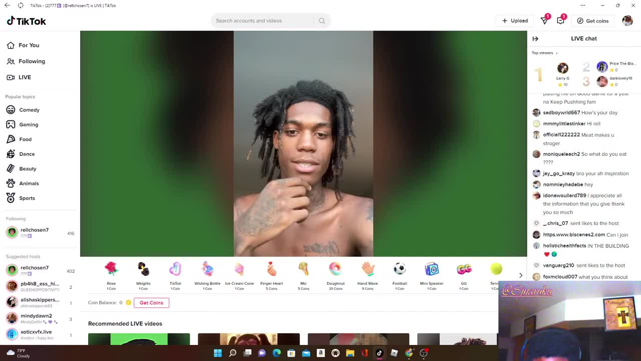 Reacting to Rell Chosen "Just Chilling" LIVE(CjNaruku Live Stream)