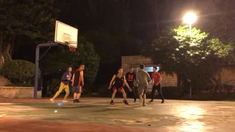 Slow start at our local court! China B-ball