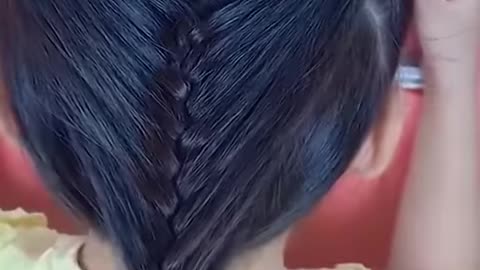 Pretty hairstyle for your little one!