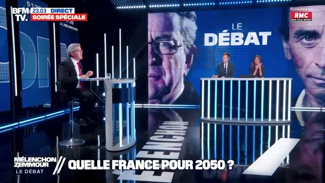 Zemmour c. Mélenchon (BFMTV)